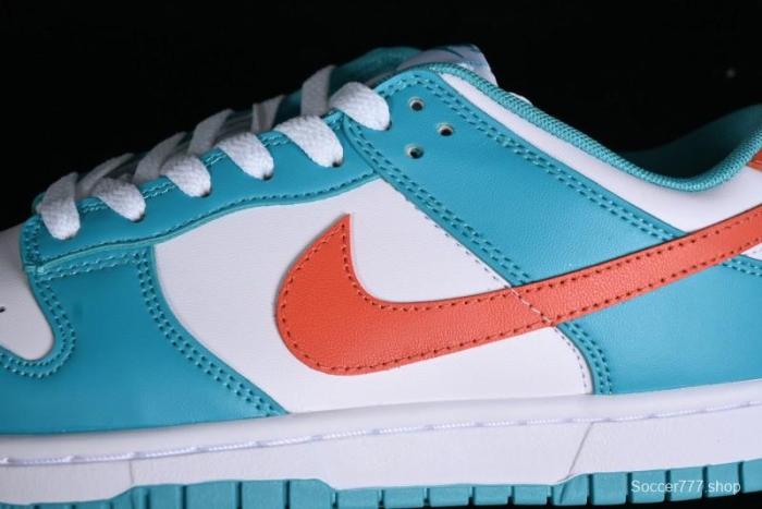 Nike SB Dunk Low Casual Skate Shoes in White Green Orange - DV0833-102 1