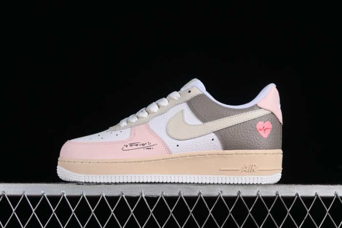 Nike Air Force 1 '07 Low Valentine's Day Limited Edition EKG Heartbeat Double Heart Design Casual Sneakers - TY0301-222 1
