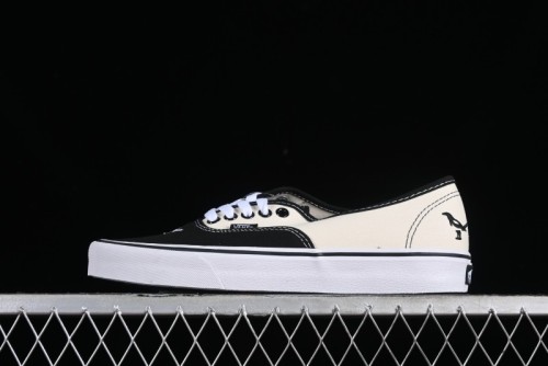 Vans Authentic Peace Dove Series Classic Canvas Patchwork Low-Top Skate Shoes - VN0009VBPB 1