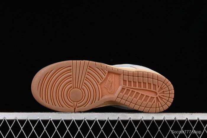 Nike Dunk Low SB Sanddrift Blue Vintage Suede and Light Blue Accent Casual Skate Shoes - HF0106-100