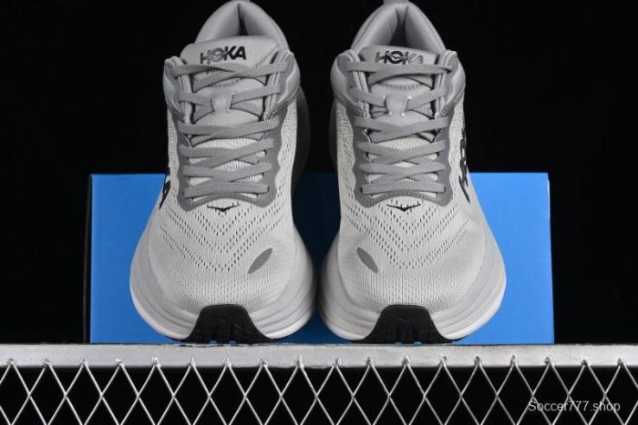 HOKA ONE ONE Bondi 8 Performance Cushioned Running Shoes with Engineered Mesh Upper - 1123202 SHMS 1
