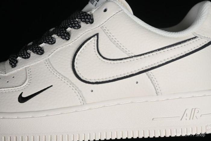 Nike Air Force 1 '07 Low Classic Black Mini Swoosh Starry Sky Casual Sneakers - MJ0319-021 1