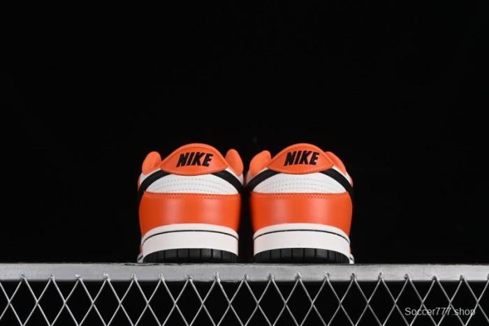 Nike SB Dunk Low Casual Skate Shoes in White, Orange, and Black - DH9765-003 1