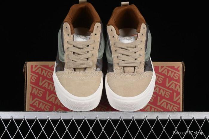 Vans Classics Knu Skool Desert Gray Green Chunky Tongue Bread Shoes - VN0007QC0WD