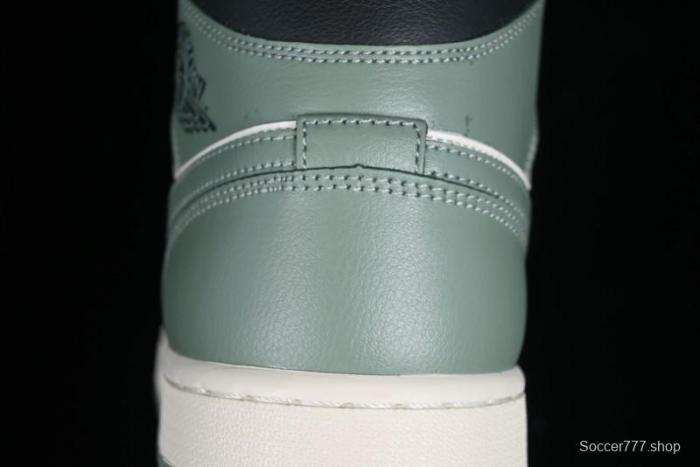Nike Air Jordan 1 Mid AJ1 Basketball Shoes in Fresh Warm Green - BQ6472-130 1