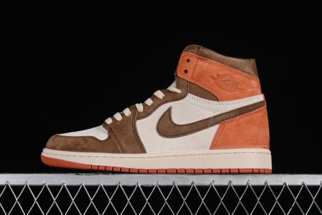 Nike Air Jordan 1 High OG Basketball Shoes in Dusted Clay & Dune Colorway - FQ2941-200 1