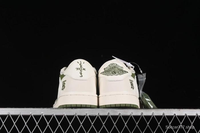 Nike Travis Scott x Fragment Design x Air Jordan 1 Low OG SP AJ1 Cultural Casual Sneakers - BB6588-311