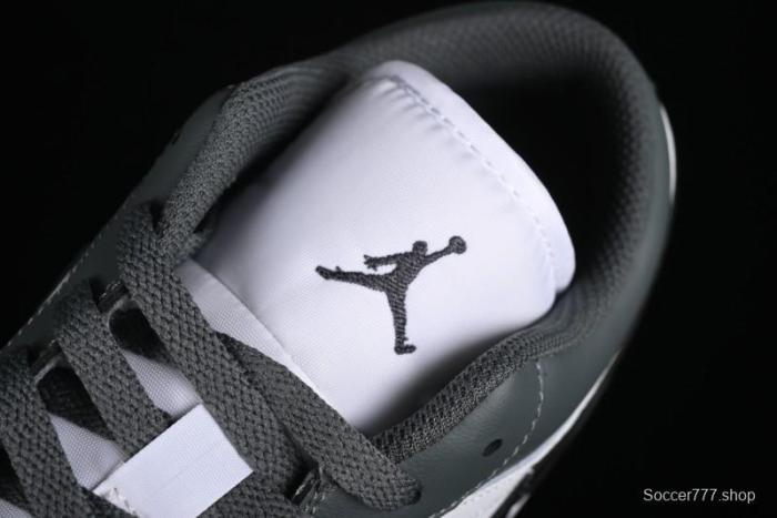 Nike Air Jordan 1 Low AJ1 Black Grey Low-Top Lifestyle Basketball Shoes - 553560-152