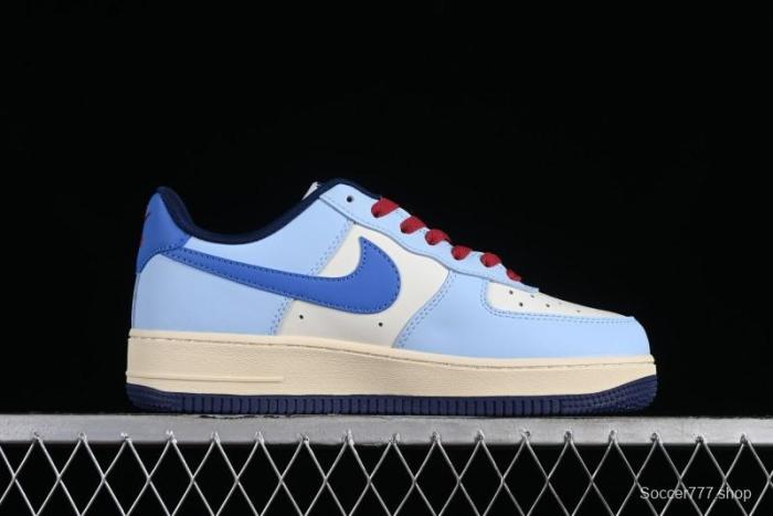 Nike Air Force 1 '07 Low Custom Casual Sneakers  Joker Red  with Full-Length Hexagonal Air Cushion - XL2402-333 1