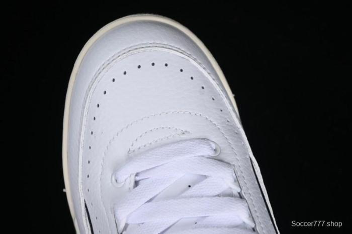 Nike Air Jordan 2/3 Retro Low Top Basketball Shoes in White/Black/Sail/Cement Grey - FD0383-100 1