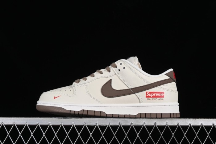 Nike Supreme x SB Dunk Low Collaboration - Military Green Anniversary High-End Custom Low-Top Casual Skate Shoes - XD1688-001 1