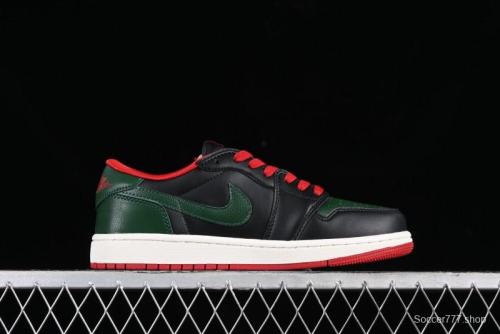 Nike Air Jordan 1 Low AJ1 Black Green Casual Sneakers - CZ0775-036 1