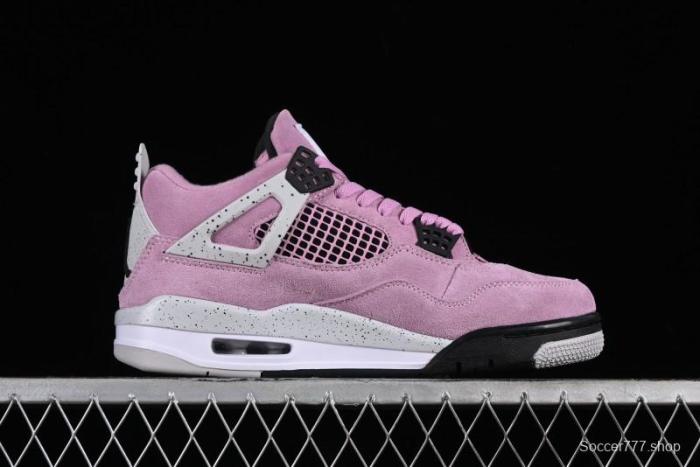 Nike Air Jordan 4 Retro Sneakers in Orchid Pink with Cement Grey Accents - AQ9129-501 1
