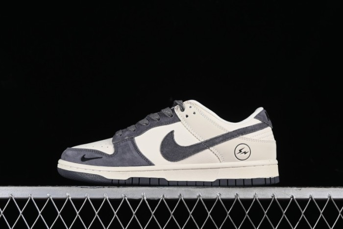 Nike SB Dunk Low Lightning Collaboration - Off White Navy Blue Small Blue Swoosh Anniversary High-End Custom Low-Top Casual Sneakers - XD1688-032