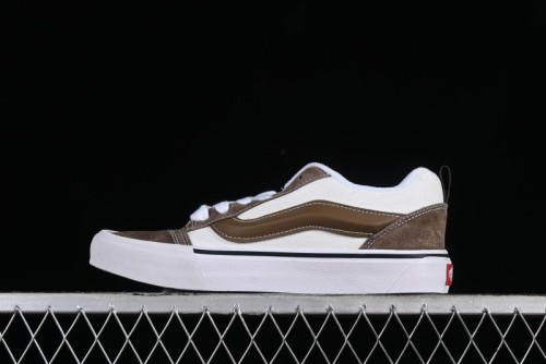 Vans Classics Knu Skool Coffee White Brown Slip-On Shoes - VN0009SAK330 1
