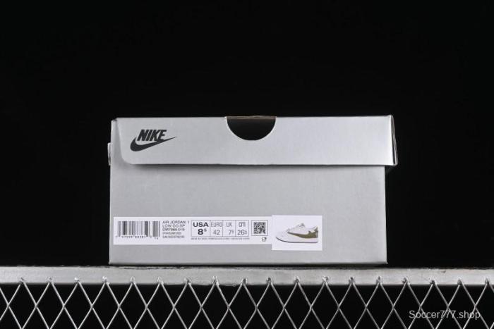 Nike Travis Scott x Fragment Design x Air Jordan 1 Low OG SP AJ1 Low Top Casual Sneakers - DM7866-019