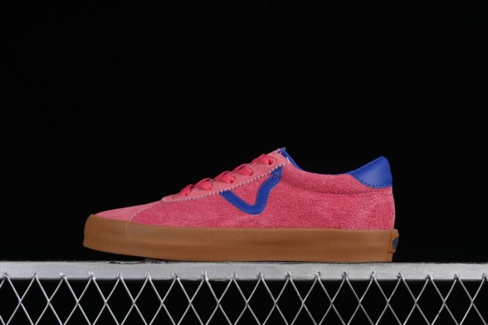 Vans Vault Og Sport Low Retro Suede Canvas Vulcanized Shoes in Dragon Fruit - VN000CQRCHL 1