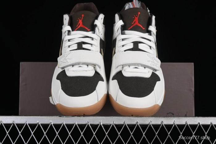 Nike Travis Scott x Jordan Cut The Check AJ1 Basketball Shoes with Velcro Design - FZ8117-100 1