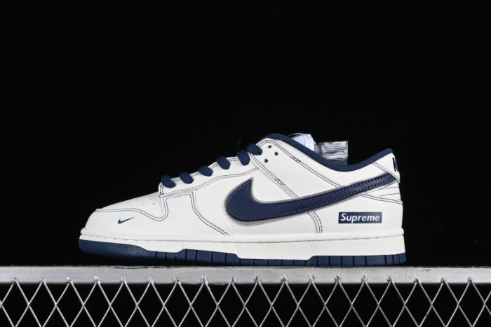 Nike Supreme x SB Dunk Low Collaboration Dark Blue Colorway Low-Top Casual Skate Shoes - RM2308-238 1