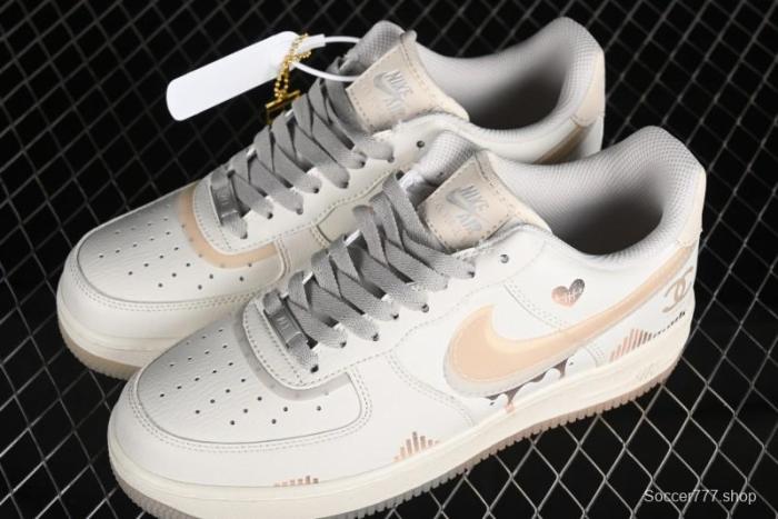 Nike Air Force 1 '07 Low Heart  Rate Beating  Casual Sneakers - CW1574-708