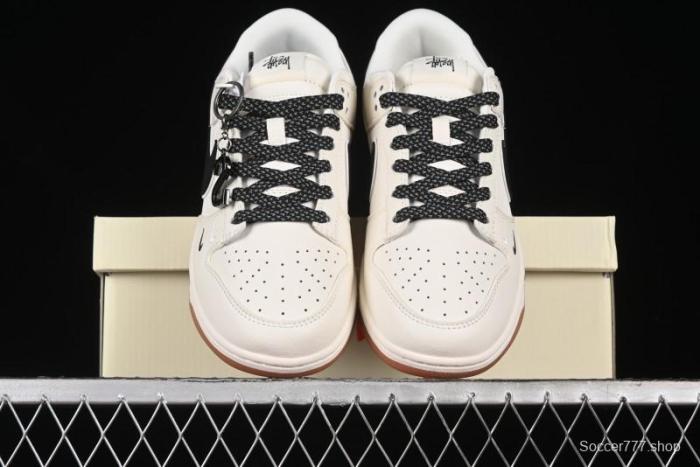Nike SB Dunk Low Stussy Anniversary Edition Custom Premium Low-Top Skate Shoes - DQ1098-385