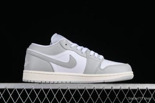 Nike Air Jordan 1 Low AJ1 White Grey Low-Top Lifestyle Basketball Shoes - DC0774-103 1