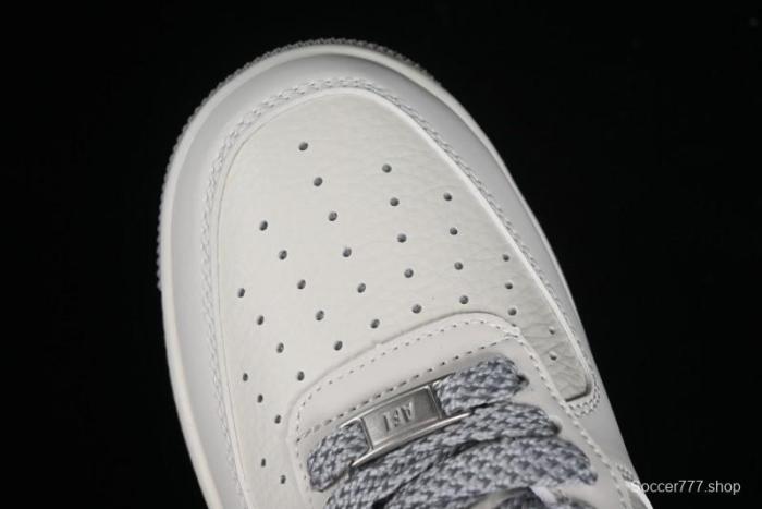 Supreme x Nike Air Force 1 '07 Low Beige Grey Casual Skate Shoes - HD1968-018 1