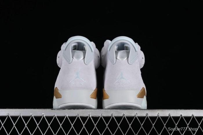 Nike Air Jordan 6 Retro Paris Olympics Sneakers with Metallic Gold Accents - DQ4914-074 1