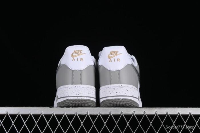Nike Air Force 1'07 Low Grey Silver Splatter Casual Sneakers - MK5639-889 1