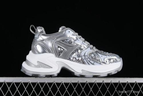 GG-CC Casual Sandals with Asymmetric Design and Cool Functional Style - 70119-3 Silver 1