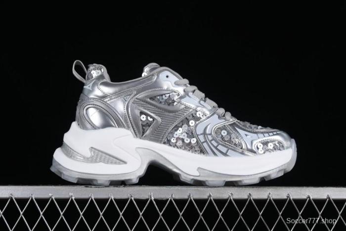 GG-CC Casual Sandals with Asymmetric Design and Cool Functional Style - 70119-3 Silver 1