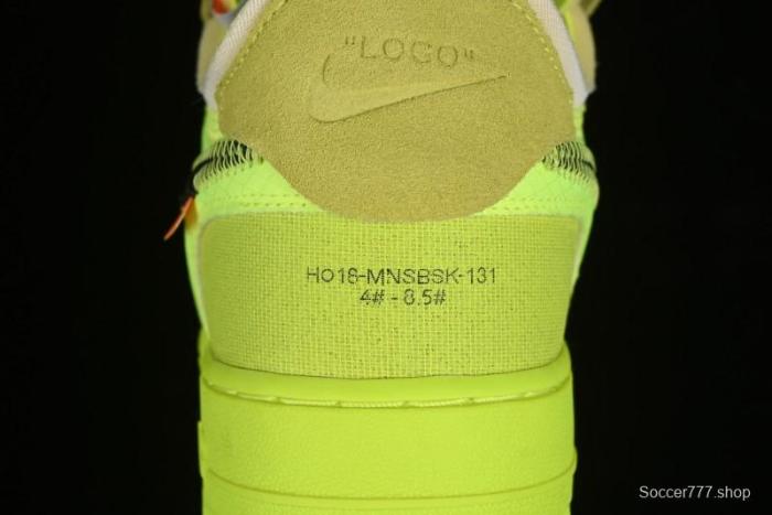 Nike Off White x Air Force 1 Low OW Transparent Yellow Sneakers - AO4606-700