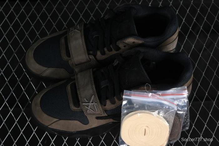 Nike Travis Scott x Jordan Cut The Check AJ1 Basketball Shoes with Velcro Design - FZ8117-200 1