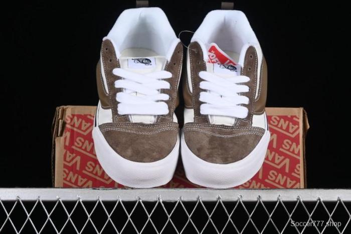 Vans Classics Knu Skool Coffee White Brown Slip-On Shoes - VN0009SAK330 1