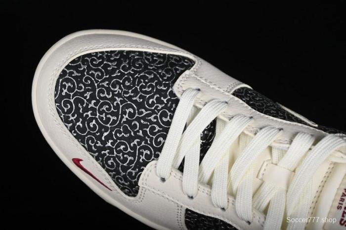 Nike SB Dunk Low Hermes Collaboration - Beige Swoosh Anniversary High-End Custom Low-Top Casual Skate Shoes - XD6188-038