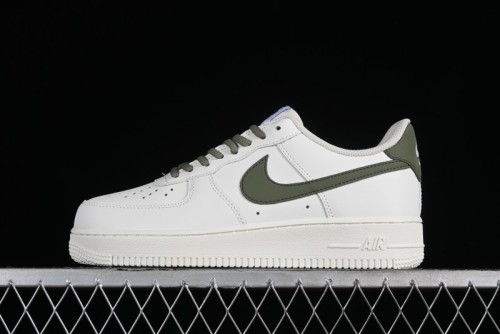 Nike Air Force 1 '07 Low Casual Sneakers in White Green Colorway - CQ5059-110 1