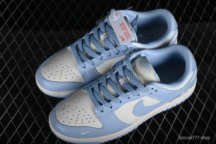 Nike SB Dunk Low Supreme Collaboration - University Blue Anniversary High-End Custom Low-Top Casual Skate Shoes - BB9898-004