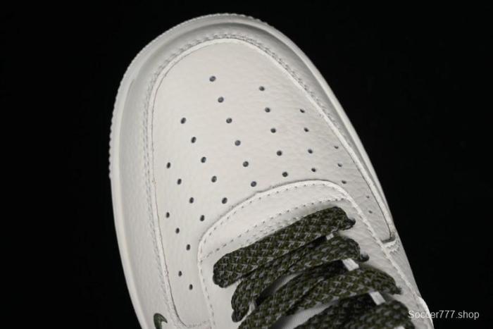 Nike Air Force 1 '07 Low Classic Military Green Mini Swoosh Starry Sky Casual Sneakers - MJ0319-022 1