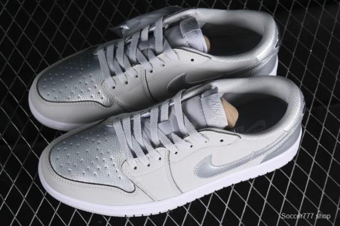 Nike Air Jordan 1 Low AJ1 Grey Silver Low-Top Casual Sneakers - CZ0790-002 1