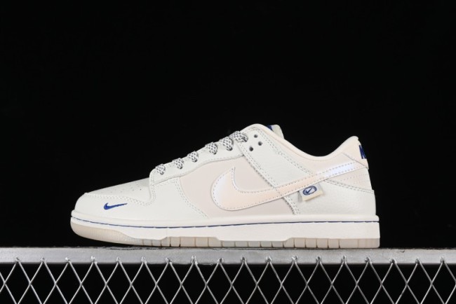 Nike SB Dunk Low White Pearl Anniversary High-End Custom Low-Top Casual Skate Shoes - XB3802-346
