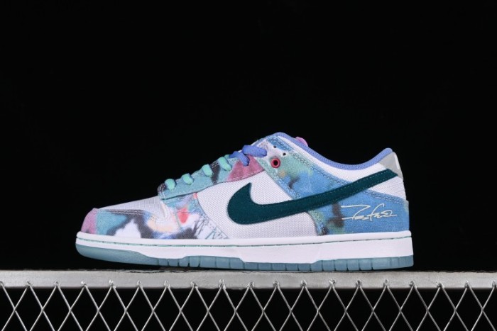 Nike Futura x Dunk Low Pro SB Skate Shoes with Tie-Dye Design - HF6061-400 1