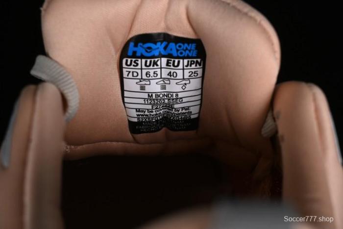 HOKA ONE ONE Bondi 8 Functional Cushioned Running Shoes with Soft EVA Midsole - 1123202 SSEG 1