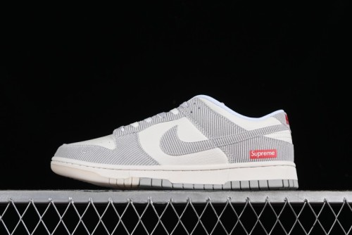 Nike SB Dunk Low Supreme Collaboration Anniversary Customized Casual Sneakers - FC1688-143 1