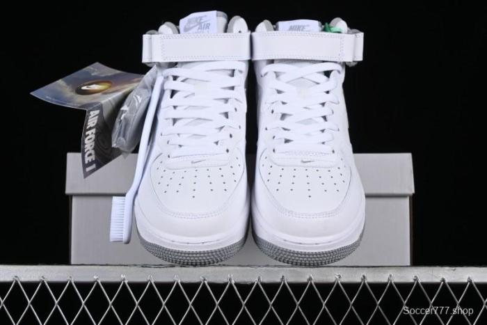 Nike Air Force 1 '07 Mid Casual Sneakers in White-Grey - DV0806-100 1
