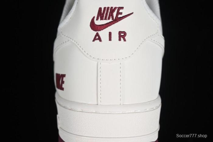 Nike Air Force 1 '07 Low  NIKE  Triple Swoosh Series White Wine Red Classic Casual Sneakers - TV2306-258 1