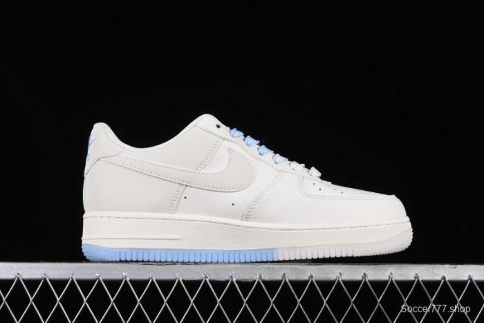 Nike Air Force 1 '07 Low Supreme Collaboration - White Blue Colorblock Low-Top Casual Sneakers BB9599-202 1