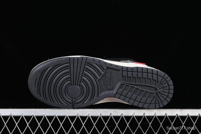 Nike SB Dunk Low Carhartt Collaboration - Strap Black Hook Anniversary High-End Custom Low-Top Casual Skate Shoes - SJ2068-265