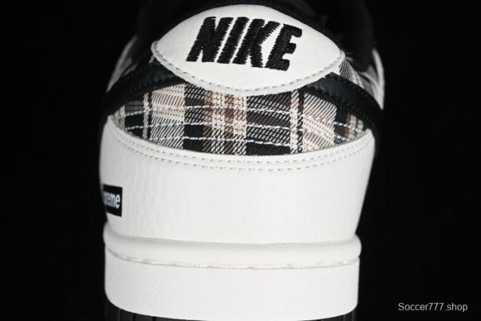 Nike SB Dunk Low Supreme Plaid Colorway Low-Top Casual Skateboarding Shoes - SU1098-061 1