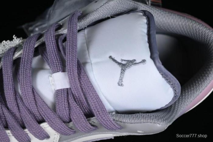 Nike Air Jordan 1 Low AJ1 Retro Basketball Shoes with Panda Mischief Modern Floral Design - 553560-053 1