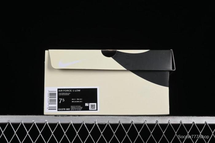 Nike Air Force 1 '07 Low Casual Sneakers with 3M Reflective Swoosh and Full-Length Air Cushion - CJ1379-602 1